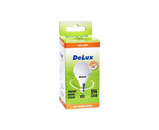 Лампочка Delux BL50P 5 Вт 2700K 220В E14 (90002758), изображение 3 Лампочка Delux BL50P 5 Вт 2700K 220В E14 (90002758), изображение 3