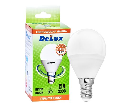 Лампочка Delux BL50P 7Вт 4100K 220В E14 (90011758), изображение 2 Лампочка Delux BL50P 7Вт 4100K 220В E14 (90011758), изображение 2