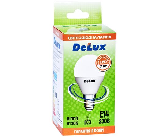 Лампочка Delux BL50P 7Вт 4100K 220В E14 (90011758), изображение 3 Лампочка Delux BL50P 7Вт 4100K 220В E14 (90011758), изображение 3
