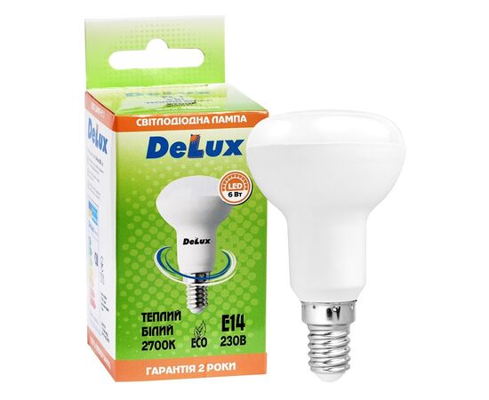 Лампочка Delux FC1 6Вт R50_2700K 220В E14 (90012456), изображение 3 Лампочка Delux FC1 6Вт R50_2700K 220В E14 (90012456), изображение 3