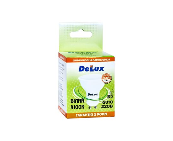Лампочка Delux GU10A 7Вт 4100K 220В GU10 (90008349), изображение 2 Лампочка Delux GU10A 7Вт 4100K 220В GU10 (90008349), изображение 2