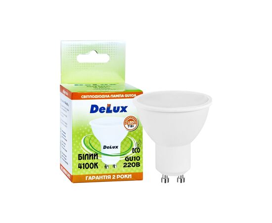 Лампочка Delux GU10A 7Вт 4100K 220В GU10 (90008349), изображение 3 Лампочка Delux GU10A 7Вт 4100K 220В GU10 (90008349), изображение 3