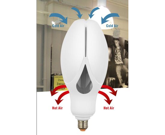 Лампочка Delux OLIVE 40w E27 6000K (90011618), изображение 2 Лампочка Delux OLIVE 40w E27 6000K (90011618), изображение 2