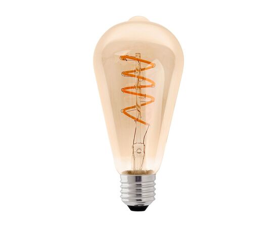 Лампочка Delux ST64 5Вт E27 2200К amber spiral_filament (90018153)