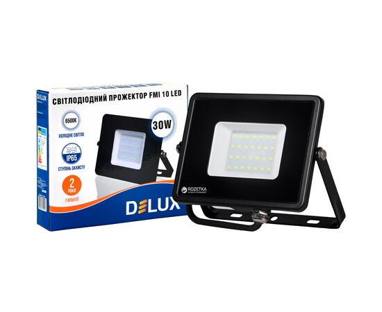 Прожектор Delux FMI 10 30Вт 6500K_IP65 (90008736), изображение 4 Прожектор Delux FMI 10 30Вт 6500K_IP65 (90008736), изображение 4