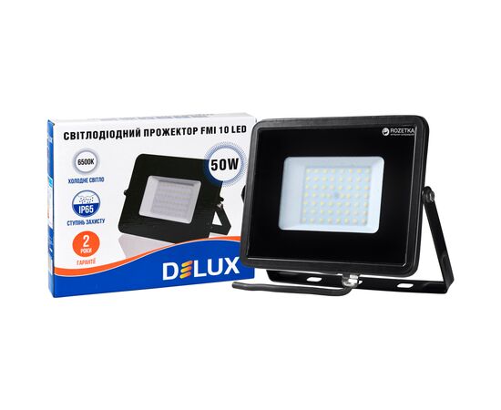 Прожектор Delux FMI 10 50Вт 6500K IP65 (90008738), изображение 4 Прожектор Delux FMI 10 50Вт 6500K IP65 (90008738), изображение 4