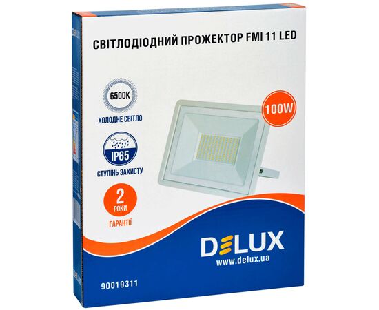 Прожектор Delux FMI 11 100Вт 6500K IP65 (90019311), изображение 2 Прожектор Delux FMI 11 100Вт 6500K IP65 (90019311), изображение 2