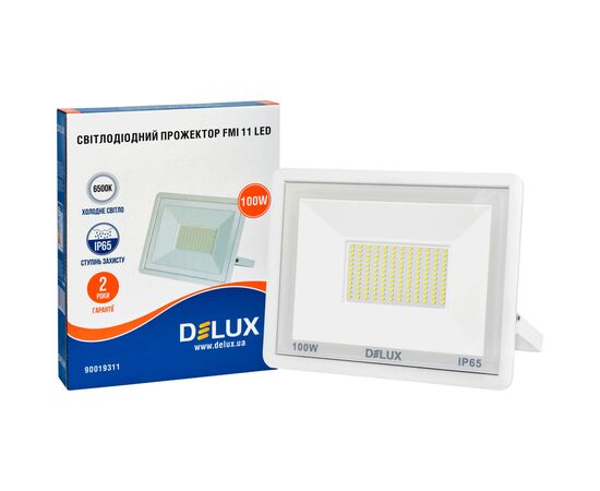 Прожектор Delux FMI 11 100Вт 6500K IP65 (90019311), изображение 3 Прожектор Delux FMI 11 100Вт 6500K IP65 (90019311), изображение 3