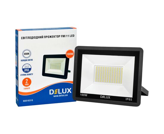 Прожектор Delux FMI 11 100Вт_6500K IP65 (90019310), изображение 3 Прожектор Delux FMI 11 100Вт_6500K IP65 (90019310), изображение 3