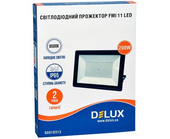 Прожектор Delux FMI 11 200Вт 6500K IP65 (90019313), изображение 2 Прожектор Delux FMI 11 200Вт 6500K IP65 (90019313), изображение 2