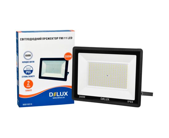 Прожектор Delux FMI 11 200Вт 6500K IP65 (90019313), изображение 3 Прожектор Delux FMI 11 200Вт 6500K IP65 (90019313), изображение 3