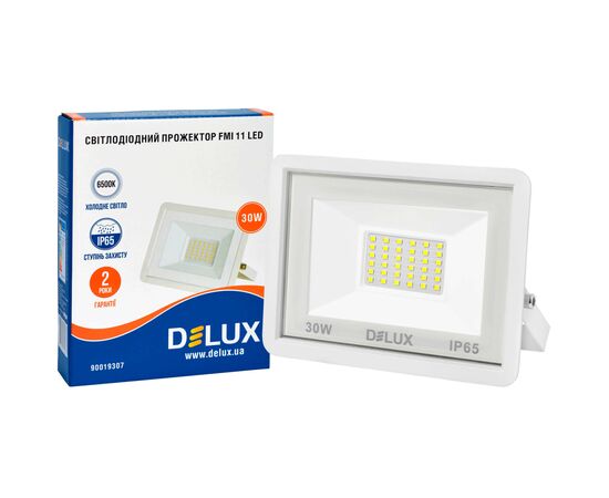 Прожектор Delux FMI 11 30Вт 6500K IP65 (90019307), изображение 3 Прожектор Delux FMI 11 30Вт 6500K IP65 (90019307), изображение 3