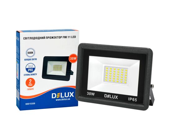 Прожектор Delux FMI 11 30Вт 6500K IP65 (90019306), изображение 3 Прожектор Delux FMI 11 30Вт 6500K IP65 (90019306), изображение 3