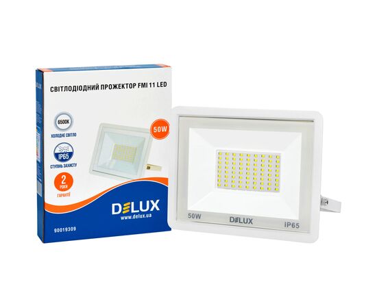 Прожектор Delux FMI 11 50Вт 6500K IP65 (90019309), изображение 3 Прожектор Delux FMI 11 50Вт 6500K IP65 (90019309), изображение 3