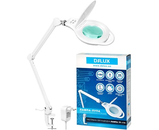 Настільна лампа Delux LED TF-170 5D 10 Вт (90017597), зображення 2 Настільна лампа Delux LED TF-170 5D 10 Вт (90017597), зображення 2