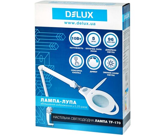 Настільна лампа Delux LED TF-170 5D 10 Вт (90017597), зображення 3 Настільна лампа Delux LED TF-170 5D 10 Вт (90017597), зображення 3