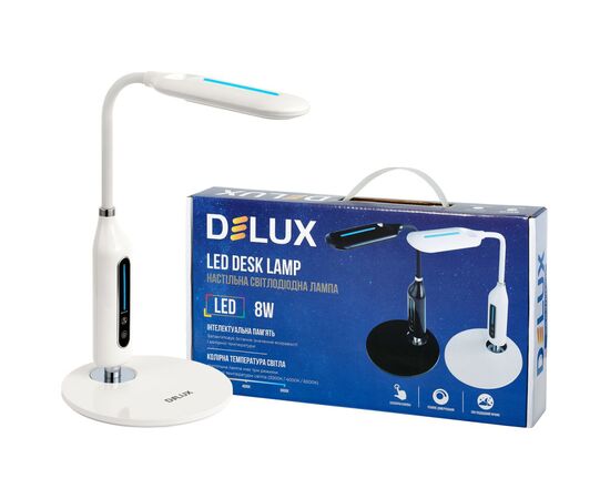 Настільна лампа Delux LED TF-510 8 Вт (90018127), зображення 2 Настільна лампа Delux LED TF-510 8 Вт (90018127), зображення 2