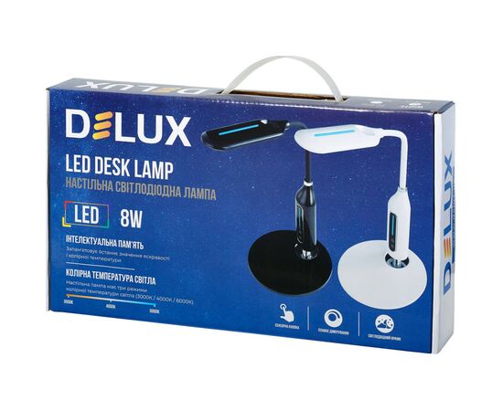 Настільна лампа Delux LED TF-510 8 Вт (90018127), зображення 3 Настільна лампа Delux LED TF-510 8 Вт (90018127), зображення 3