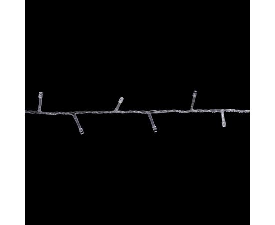 Гирлянда Delux STRING С 100 LED 5m белый/прозрачный IP20 (90009494), изображение 2 Гирлянда Delux STRING С 100 LED 5m белый/прозрачный IP20 (90009494), изображение 2
