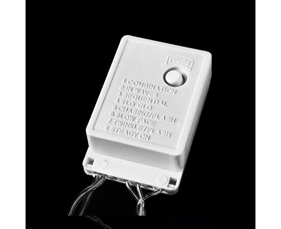 Гирлянда Delux STRING С 100 LED 5m белый/прозрачный IP20 (90009494), изображение 4 Гирлянда Delux STRING С 100 LED 5m белый/прозрачный IP20 (90009494), изображение 4