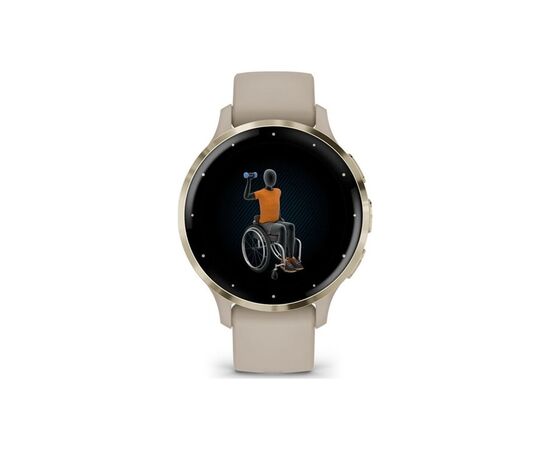 Смарт-часы Garmin Venu 3S, French Gray + Soft Gold, GPS (010-02785-02), изображение 8 Смарт-часы Garmin Venu 3S, French Gray + Soft Gold, GPS (010-02785-02), изображение 8