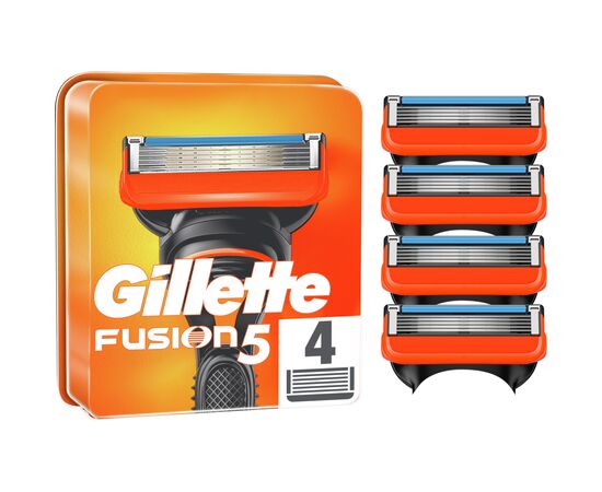 Сменные кассеты Gillette Fusion5 4 шт. (7702018874460/7702018866984), изображение 2 Сменные кассеты Gillette Fusion5 4 шт. (7702018874460/7702018866984), изображение 2