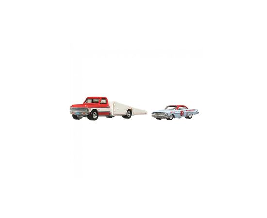 Машина Hot Wheels Коллекционная модель 61 Impala и транспортера 72 Chevy Ramp Truck серии Car Culture (FLF56/HKF40)