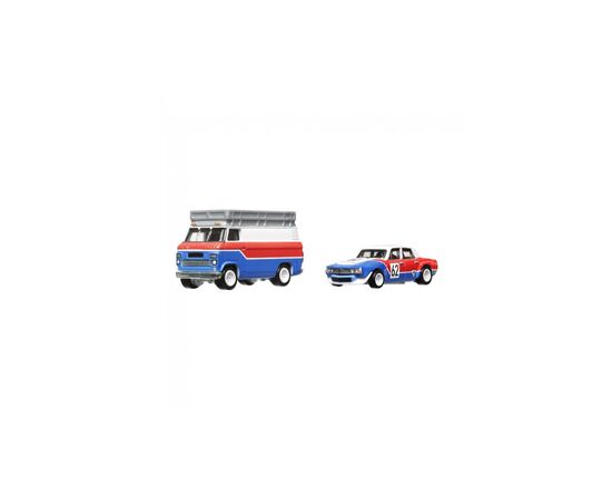 Машина Hot Wheels Колекційна модель 70 Rover P6 Group 2 та транспортера HW Rally Hauler серії Car Culture (FLF56/HKF45)