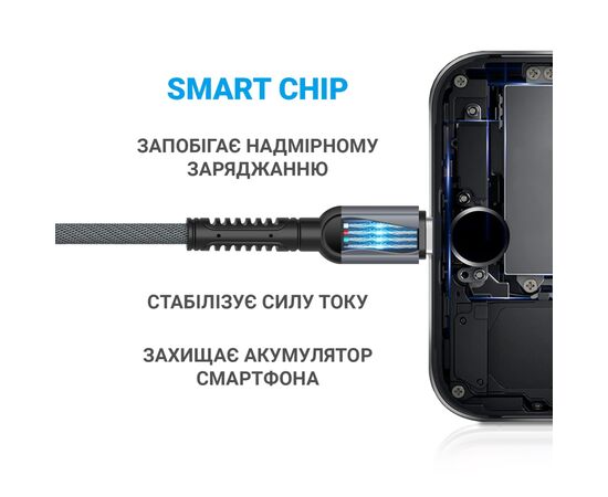 Дата кабель USB 2.0 AM to Micro 5P 1.0m 2.4A Denim Grey MAKE (MCB-MD3GR), изображение 3 Дата кабель USB 2.0 AM to Micro 5P 1.0m 2.4A Denim Grey MAKE (MCB-MD3GR), изображение 3