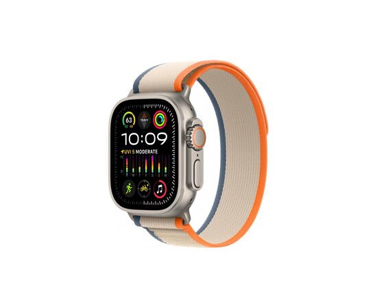 Смарт-годинник Apple Watch Ultra 2 GPS + Cellular, 49mm Titanium Case with Orange/Beige Trail Loop - M/L (MRF23UL/A)