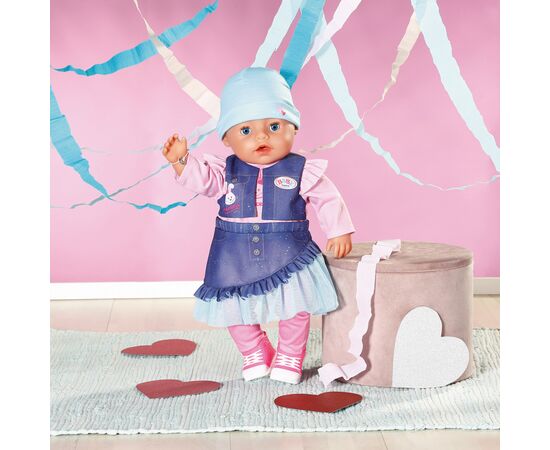 Пупс Zapf Baby Born - Джинсовый стиль крошки (836385), изображение 6 Пупс Zapf Baby Born - Джинсовый стиль крошки (836385), изображение 6
