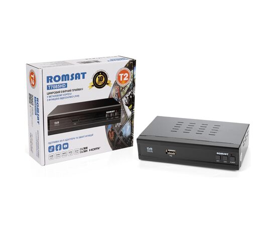 ТВ тюнер Romsat DVB-T2 (T7085HD), изображение 9 ТВ тюнер Romsat DVB-T2 (T7085HD), изображение 9