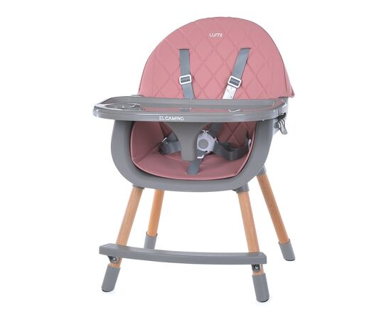 Стілець для годування El Camino ME 1111 LUMI pink, зображення 6 Стілець для годування El Camino ME 1111 LUMI pink, зображення 6