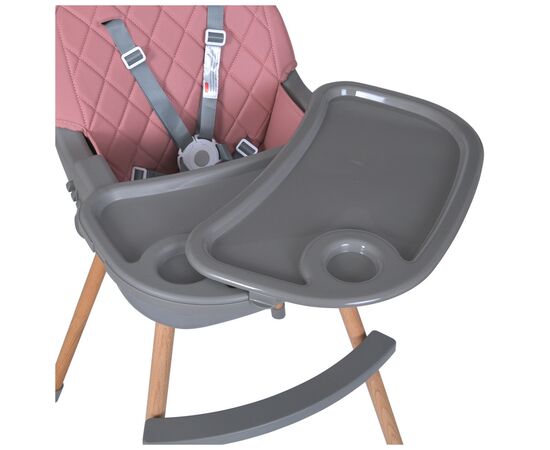 Стілець для годування El Camino ME 1111 LUMI pink, зображення 8 Стілець для годування El Camino ME 1111 LUMI pink, зображення 8
