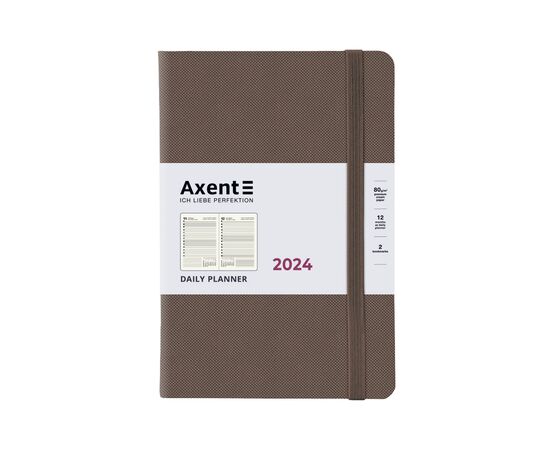 Еженедельник Axent 2024 Partner Soft Diamond 145 x 210 мм, ореховый (8818-24-56-A)