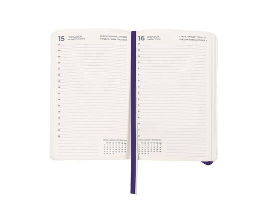 Еженедельник Axent 2024 Partner Soft Diamond 145 x 210 мм, фиолетовый (8818-24-11-A), изображение 3 Еженедельник Axent 2024 Partner Soft Diamond 145 x 210 мм, фиолетовый (8818-24-11-A), изображение 3