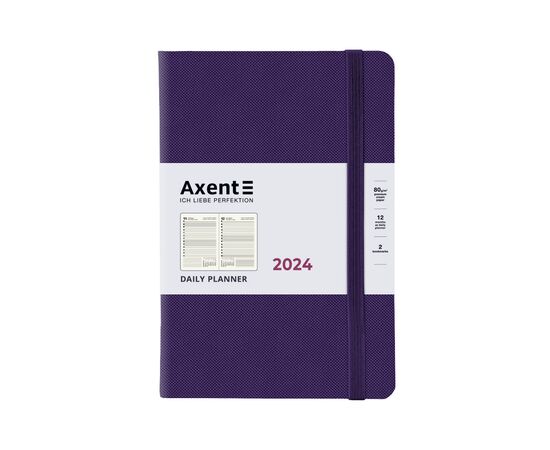 Тижневик Axent 2024 Partner Soft Diamond 145 x 210 мм, фіолетовий (8818-24-11-A)