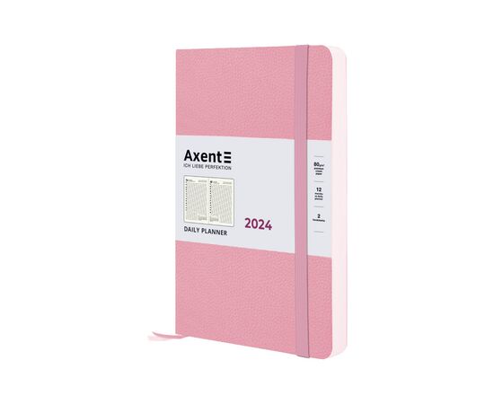 Тижневик Axent 2024 Partner Soft Skin 145 x 210 мм, пудровий (8810-24-24-A), зображення 2 Тижневик Axent 2024 Partner Soft Skin 145 x 210 мм, пудровий (8810-24-24-A), зображення 2