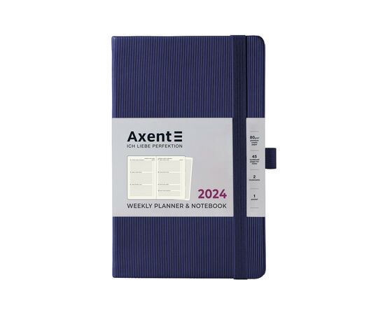 Тижневик Axent 2024 Partner Lines 125 x 195 мм, темно синій (8515-24-02-A)