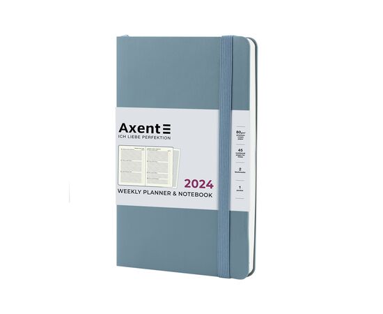Тижневик Axent 2024 Partner Soft Earth Colors 125 x 195 мм, синій (8519-24-02-A), зображення 2 Тижневик Axent 2024 Partner Soft Earth Colors 125 x 195 мм, синій (8519-24-02-A), зображення 2