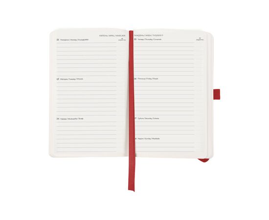 Еженедельник Axent 2024 Partner Soft Skin 125 x 195 мм, красный (8509-24-06-A), изображение 3