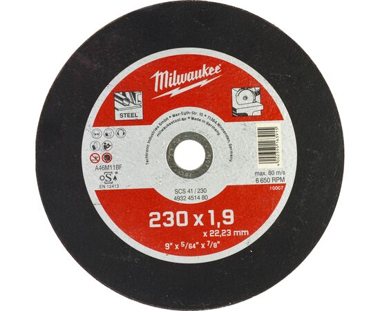 Круг відрізний Milwaukee SCS 41/230х1.9 (4932451480)