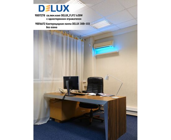 Лампочка Delux T8 15W G13 бактериц. без озона (Boric Germicidal) (90016671), изображение 3 Лампочка Delux T8 15W G13 бактериц. без озона (Boric Germicidal) (90016671), изображение 3