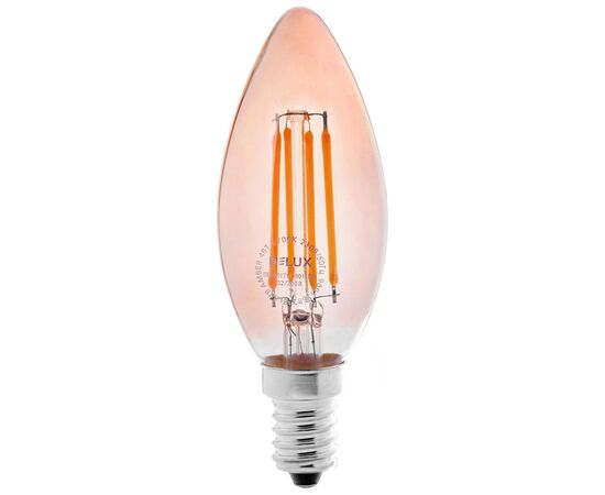 Лампочка Delux BL37B 4 Вт 2700K amber 220В E14 filament 3шт (90016734)