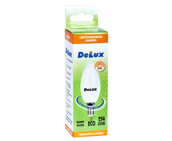 Лампочка Delux BL37B 5 Вт 4100K 220В E14 (90002754), изображение 2 Лампочка Delux BL37B 5 Вт 4100K 220В E14 (90002754), изображение 2