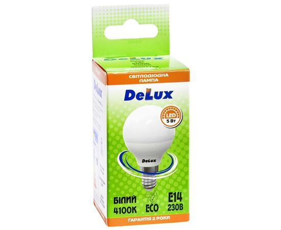 Лампочка Delux BL50P 5 Вт 4100K 220В E14 (90002759), изображение 2 Лампочка Delux BL50P 5 Вт 4100K 220В E14 (90002759), изображение 2