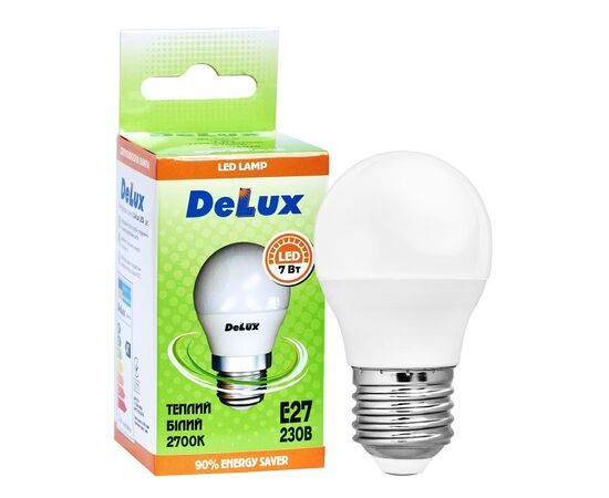 Лампочка Delux BL50P 7Вт 2700K 220В E27 (90011757), изображение 3 Лампочка Delux BL50P 7Вт 2700K 220В E27 (90011757), изображение 3