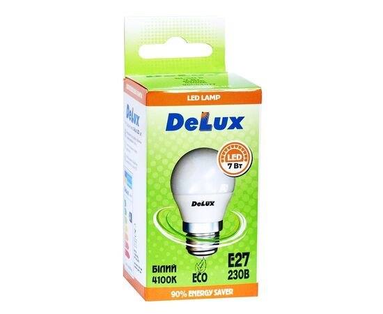 Лампочка Delux BL50P 7Вт 4100K 220В E27 (90011759), изображение 2 Лампочка Delux BL50P 7Вт 4100K 220В E27 (90011759), изображение 2