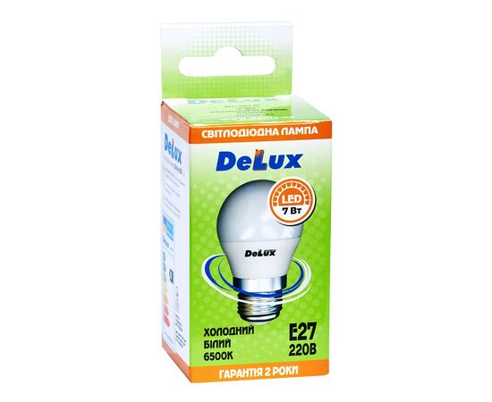 Лампочка Delux BL50P 7Вт 6500K 220В E27 (90011760), изображение 3 Лампочка Delux BL50P 7Вт 6500K 220В E27 (90011760), изображение 3