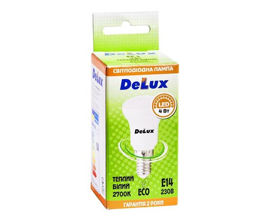 Лампочка Delux FC1 4Вт R39 2700K 220В E14 (90001319), изображение 2 Лампочка Delux FC1 4Вт R39 2700K 220В E14 (90001319), изображение 2